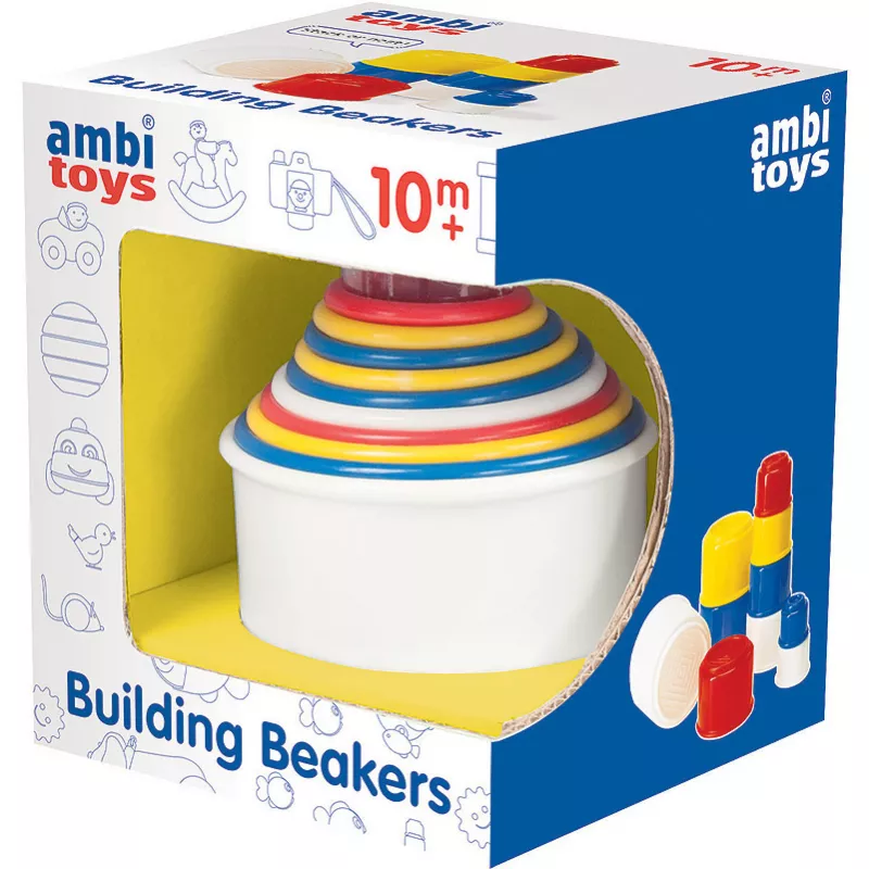 Set de construit - Pahare colorate - Ambi Toys, [],bestfam.ro