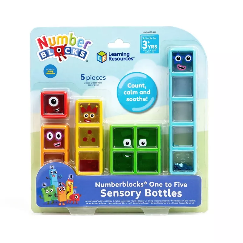 Set eprubete senzoriale Numberblocks®  - De la 1 la 5, [],bestfam.ro