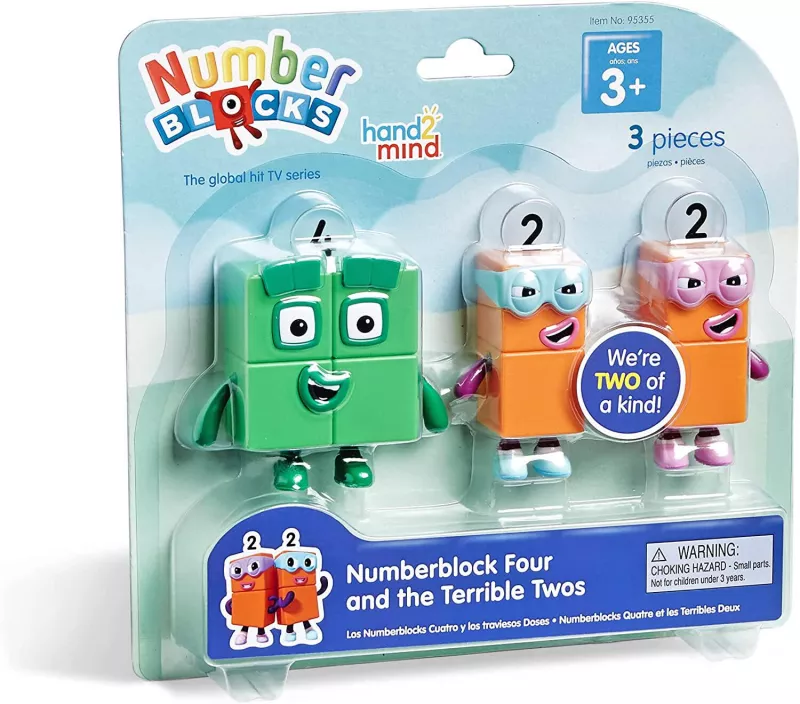 Set figurine Numberblocks - Patru & Teribilii Doi, [],bestfam.ro