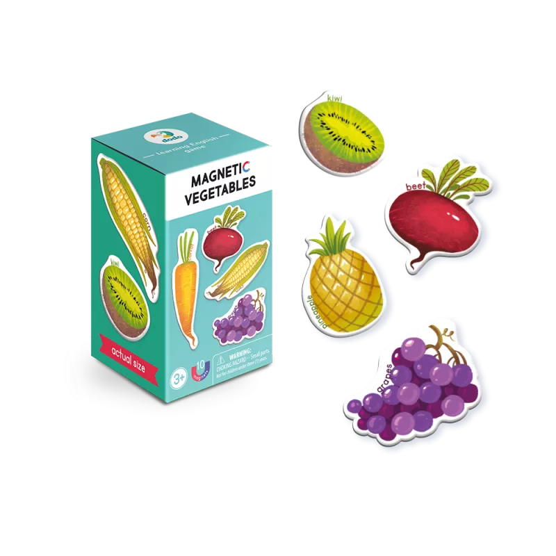 Set magnetic - Invat legume si fructe in lb. engleza, [],bestfam.ro