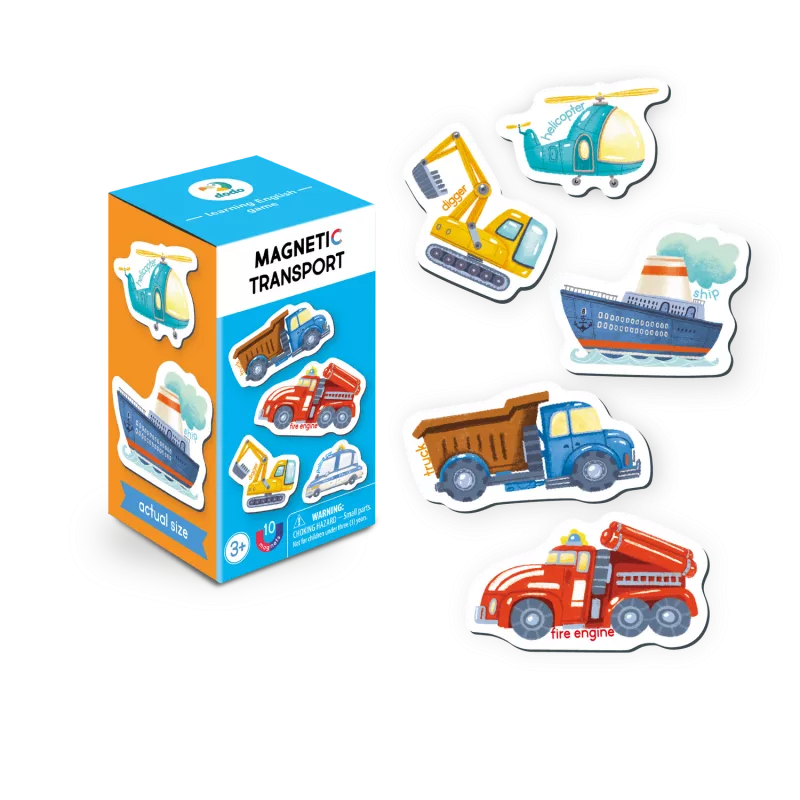 Set magnetic - Invat mijloacele de transport in lb. engleza, [],bestfam.ro