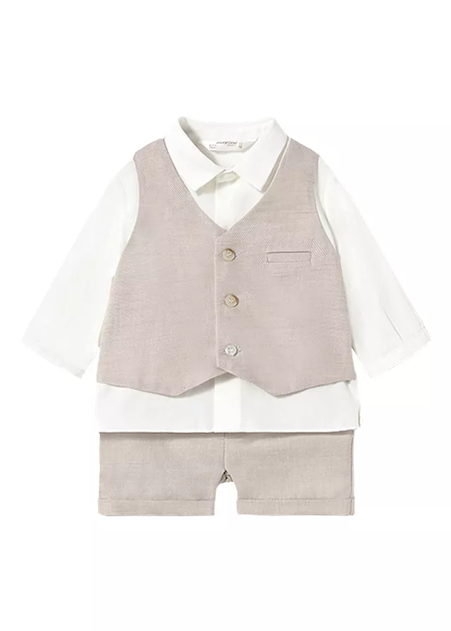 Set pantaloni scurti si camasa cu vesta - Mayoral  18 luni, [],bestfam.ro