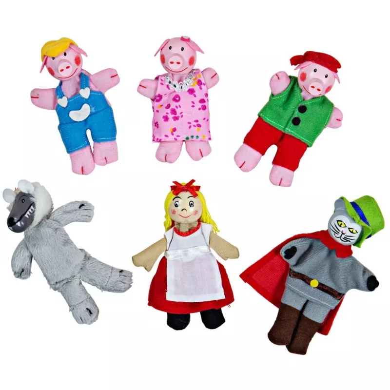 Set papusi degetar - Povestile copilariei -BigJigs, [],bestfam.ro