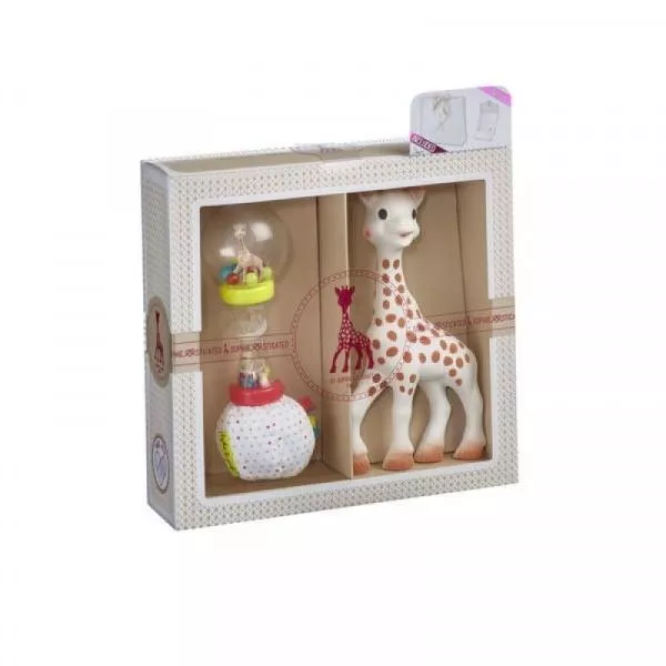 Set pentru dentitie - SOPHIEsticat cu zornaitoare Sophie - Sophie la Girafe, [],bestfam.ro