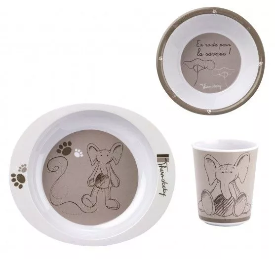 Set pentru masa din melamina - SAVANA -  Thermobaby, [],bestfam.ro