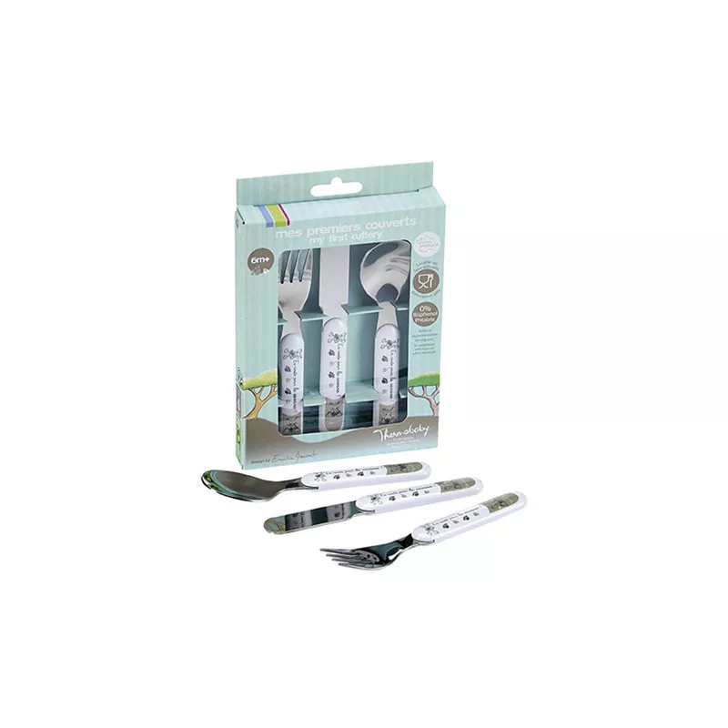 Set 3 tacamuri din inox - Savana - Thermobaby, [],bestfam.ro