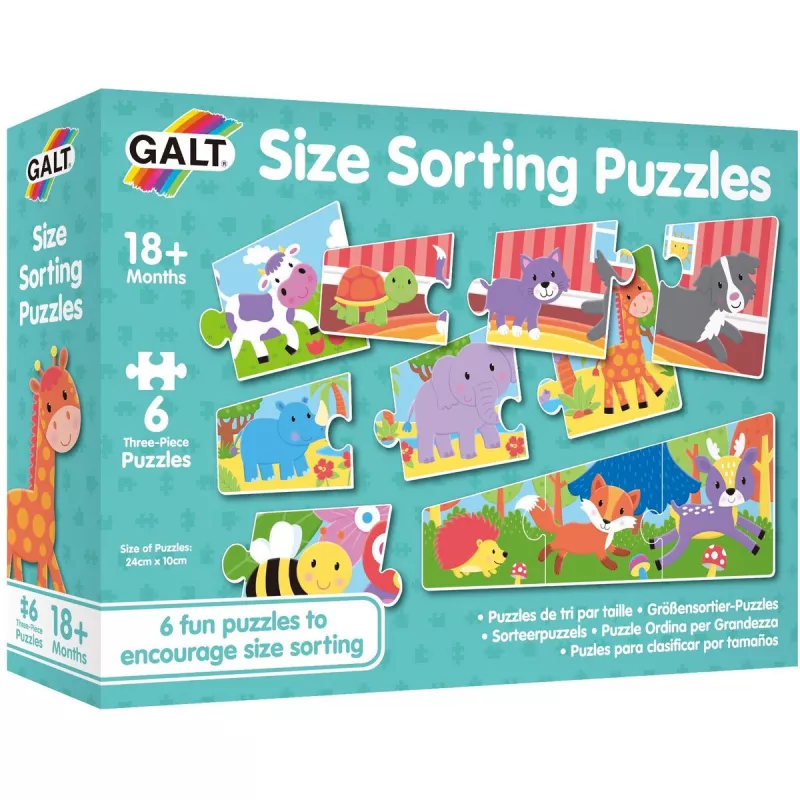 Set 6 puzzle - Animalute jucause (3 piese), [],bestfam.ro
