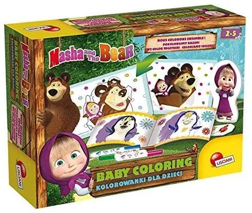 Set de colorat - O zi cu Masha si Ursul, [],bestfam.ro