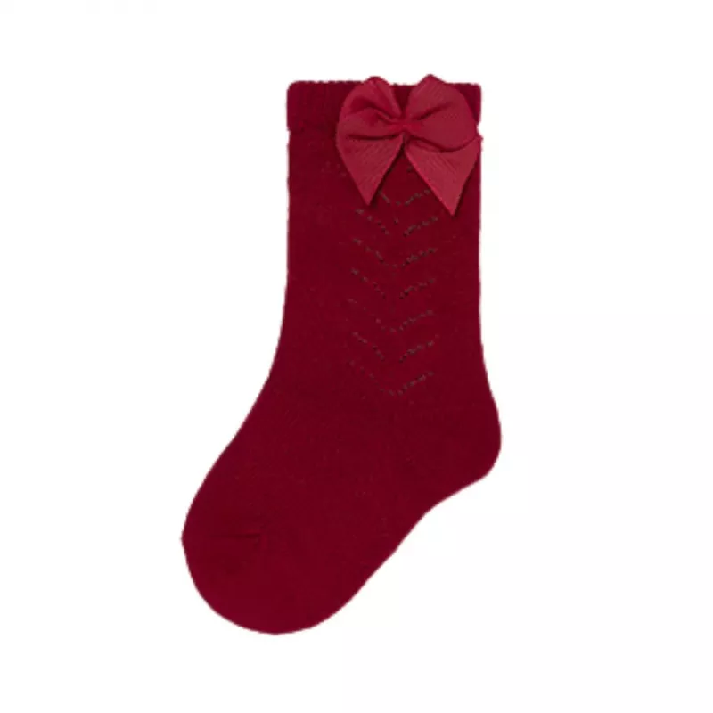 Sosete elegante fundita  - Rosu - Mayoral  , [],bestfam.ro