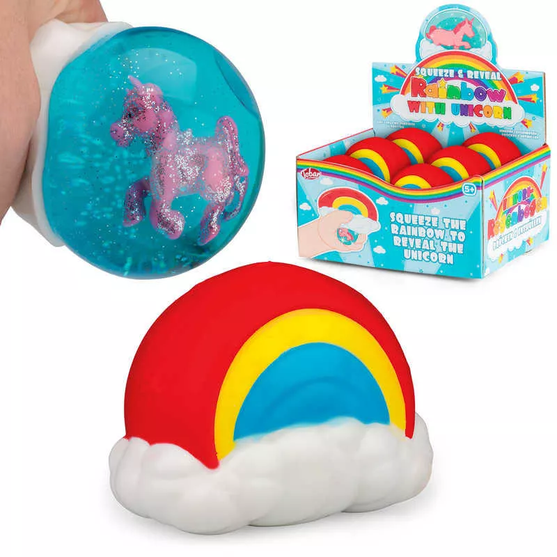 Squishy Curcubeu cu unicorn, [],bestfam.ro