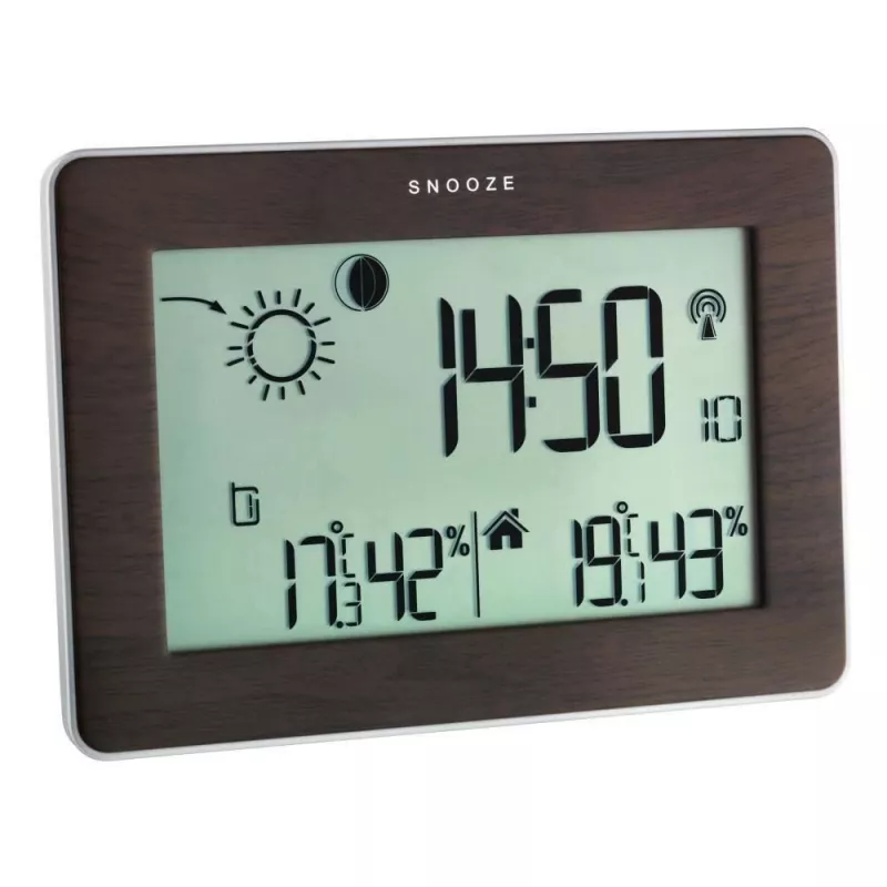 Statie meteo cu transmitator wireless wood TFA 35.1128.08, [],bestfam.ro