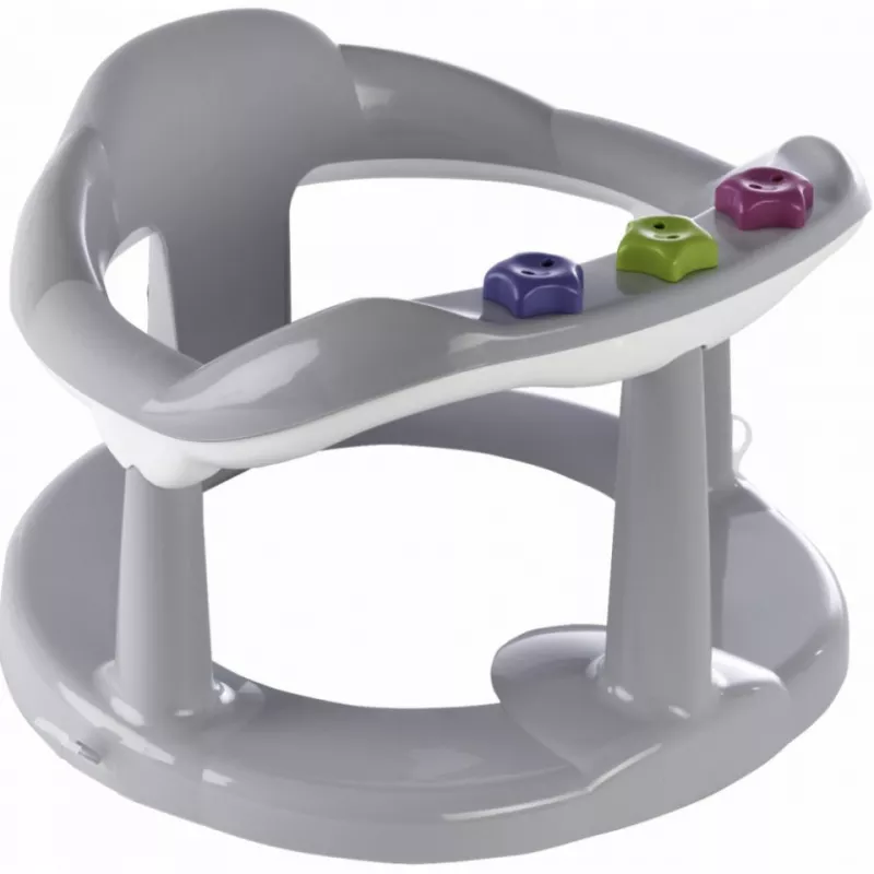 Suport ergonomic pentru baie - Aquababy, Grey Charm - Thermobaby, [],bestfam.ro