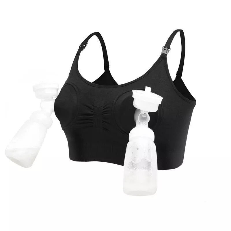 Sutien 2 in1 - Alaptare si sustinere pompa san (negru), [],bestfam.ro