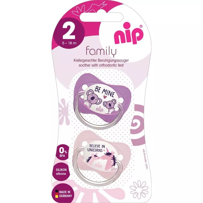 Suzeta Family Silicon marimea 2 (5 - 18 luni), nip 31004 koala/unicorn, [],bestfam.ro