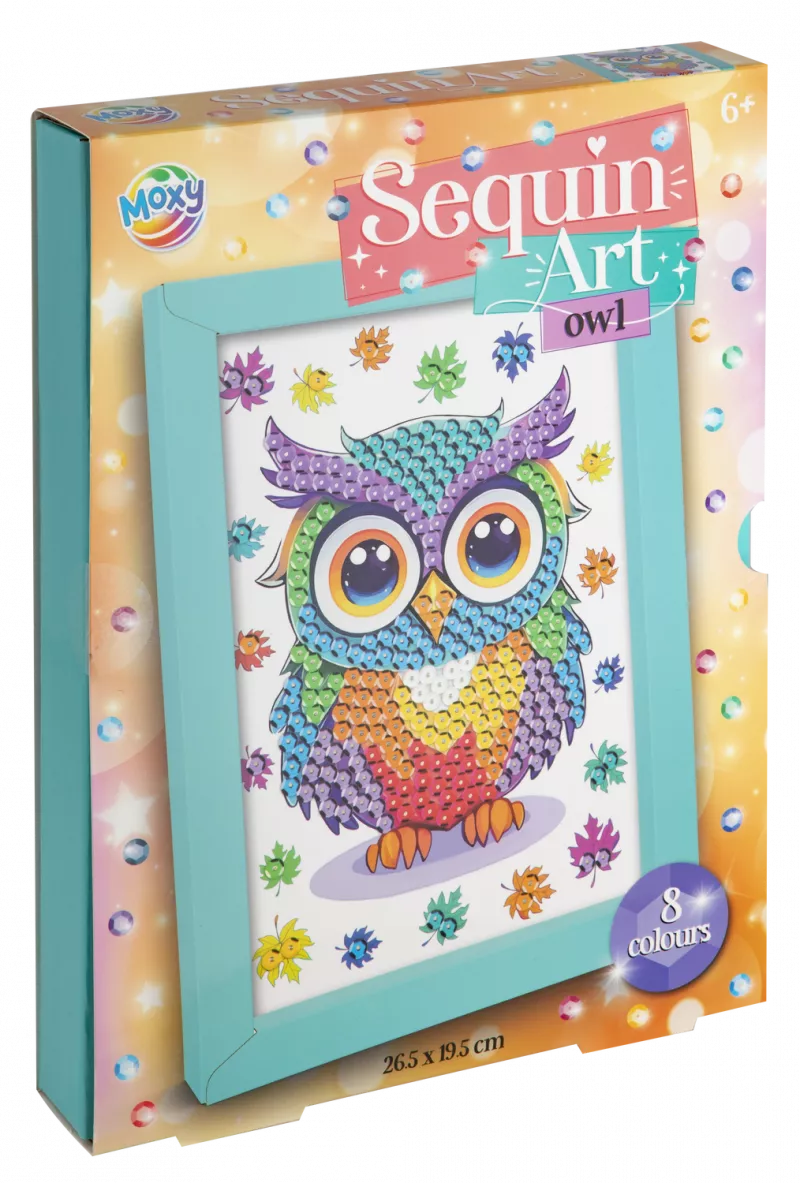 Tablou cu paiete - Bufnita, [],bestfam.ro