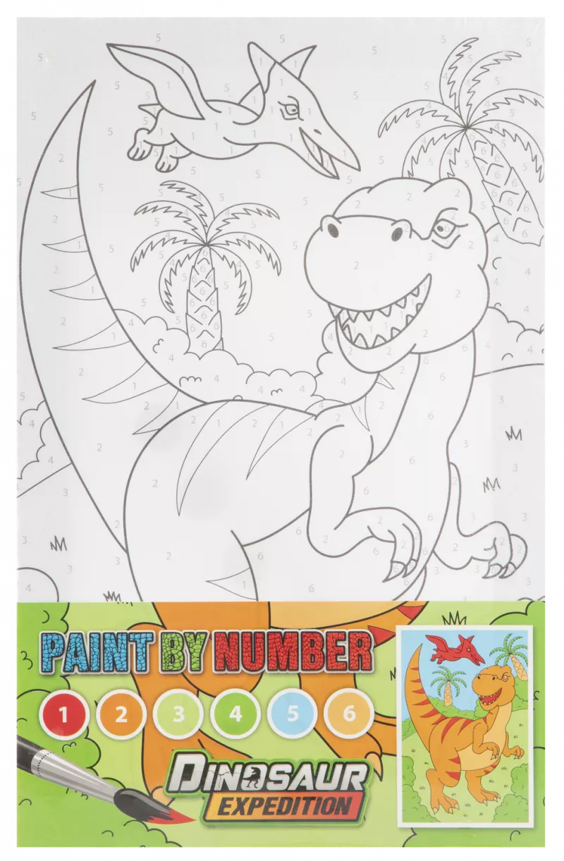 Tablou pictez pe numere - Dinozaur, [],bestfam.ro