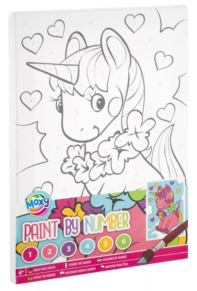 Tablou pictura pe numere - Unicorn, [],bestfam.ro
