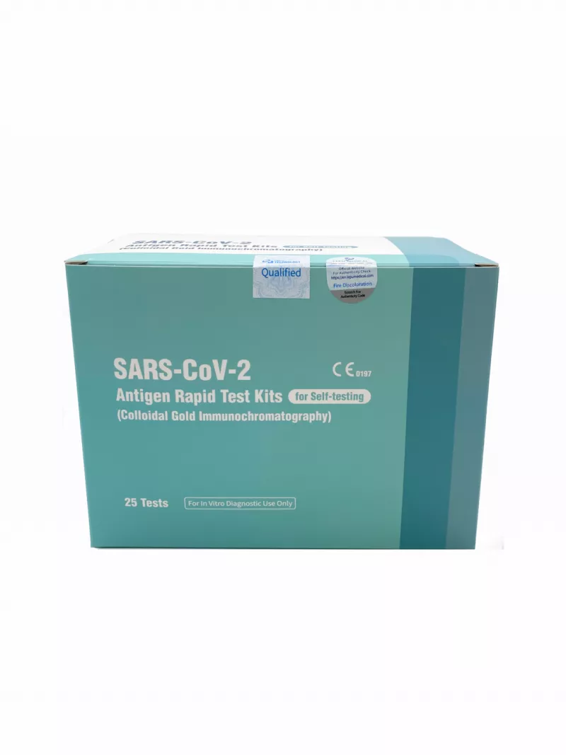 Test rapid antigen - kit pentru autotestare SARS-CoV-2 (imunocromatografie prin captură de aur coloidal) - set 25 buc, [],bestfam.ro