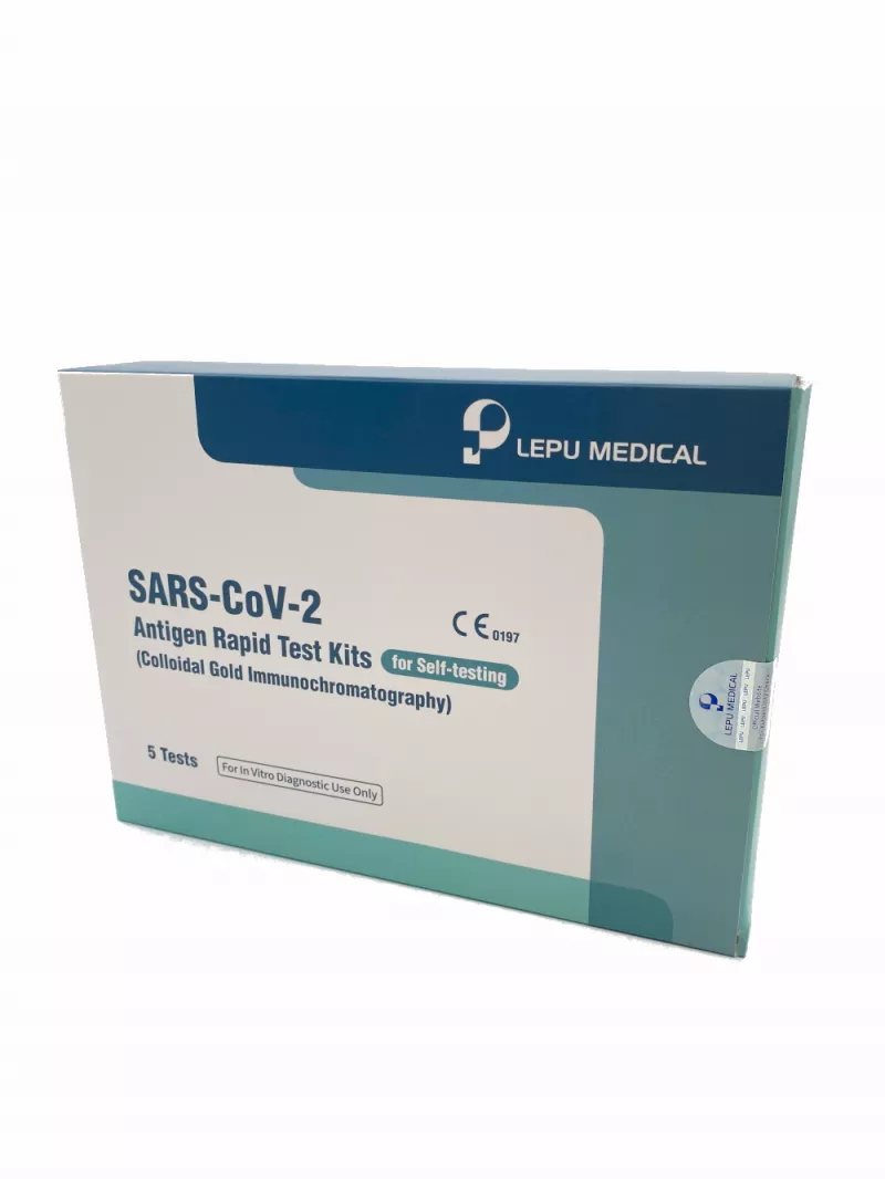 Test rapid antigen - kit pentru autotestare SARS-CoV-2 (imunocromatografie prin captură de aur coloidal) - set 5 buc, [],bestfam.ro