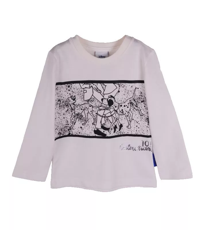 Tricou bej cu maneca lunga 101 Dalmatieni 2 ani, [],bestfam.ro