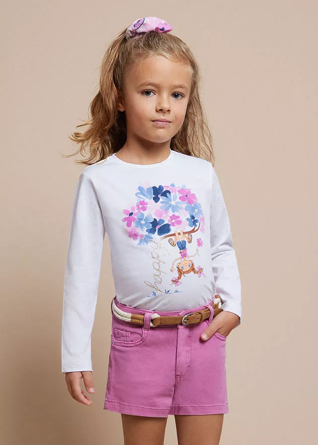 Tricou cu elastic par, Better Cotton, fetita - Mayoral , [],bestfam.ro