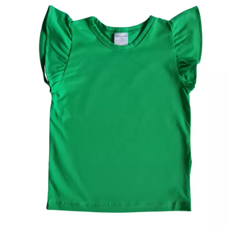 Tricou cu maneca scurta - Color 4 ani-110 cm Verde, [],bestfam.ro