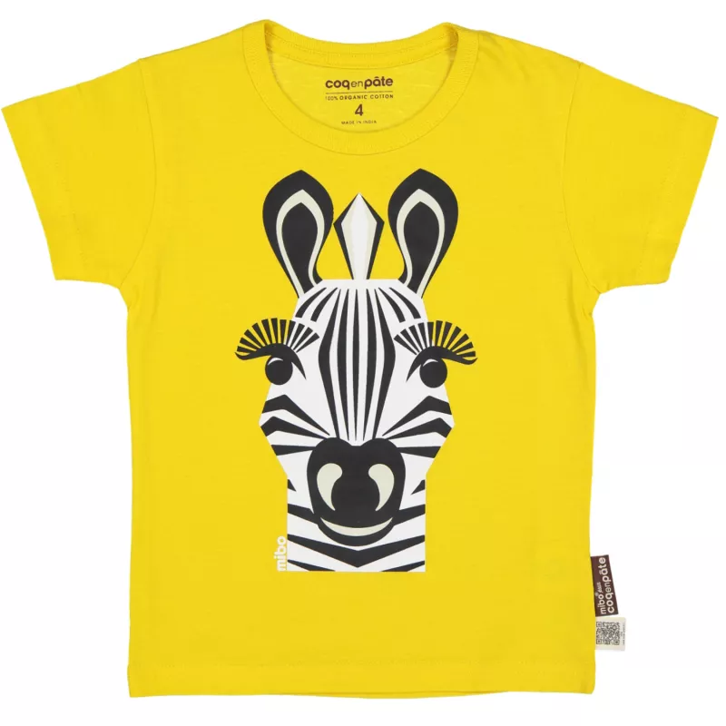 Tricou galben Zebra 2 ani, [],bestfam.ro