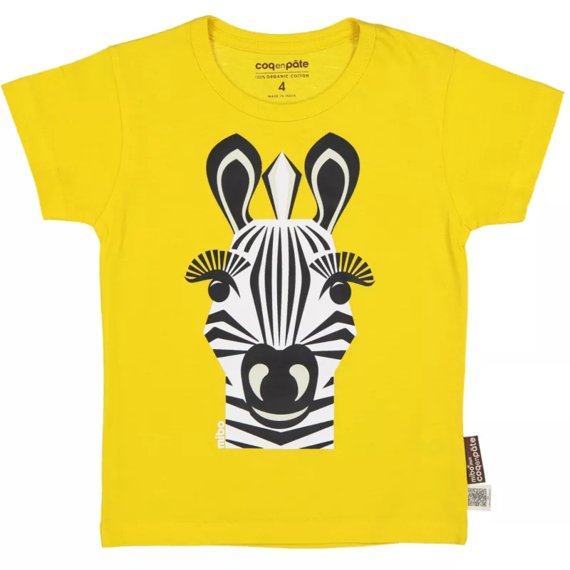 Tricou galben Zebra 8 ani, [],bestfam.ro