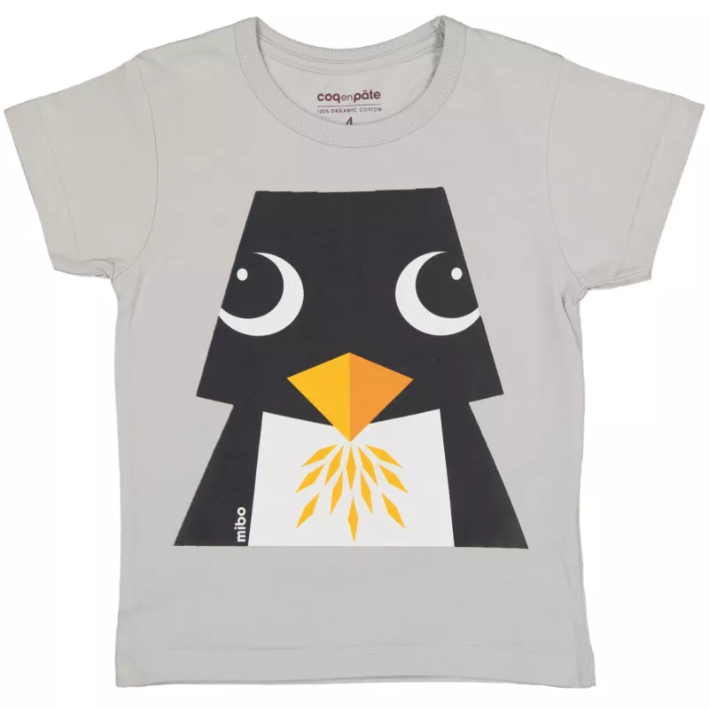 Tricou gri Pinguin 4 ani, [],bestfam.ro