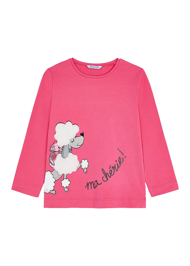 Tricou maneca lunga, serigrafie - ECOFRIENDS, fata - Mayoral 5 ani, [],bestfam.ro