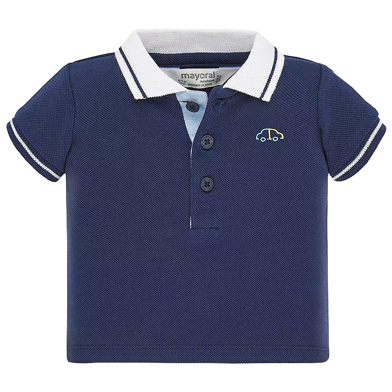 Tricou polo clasic cu maneca scurta - Bleumarin/Alb - Mayoral 18 luni, [],bestfam.ro
