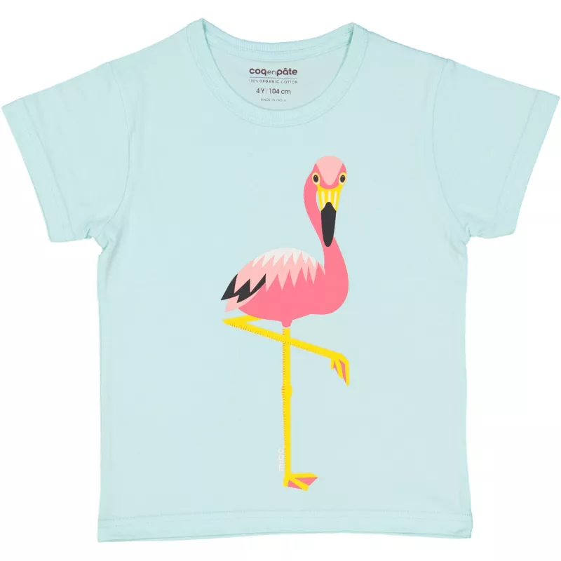Tricou vernil Flamingo 12 luni, [],bestfam.ro