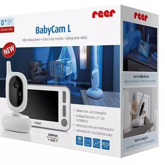 Video monitor digital pentru bebelusi Reer BabyCam L 80430, [],bestfam.ro