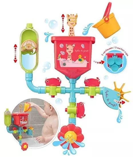 Set de baie circuit de tevi Sophie - Sophie la Girafe, [],bestfam.ro