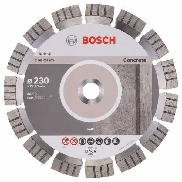 Bosch Disc diamantat Best for Concrete 230x22.23x2.4x15mm, [],kalki.ro