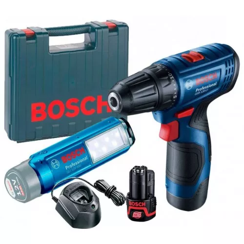 Bosch GSR 120 LI Masina de gaurit si insurubat cu 2 acumulatori, Li-Ion, 12 V, valiza plastic, [],kalki.ro