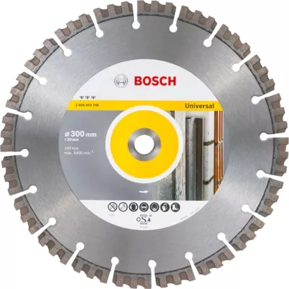 Bosch Disc diamantat universal Best, 300x20x15 mm, [],kalki.ro