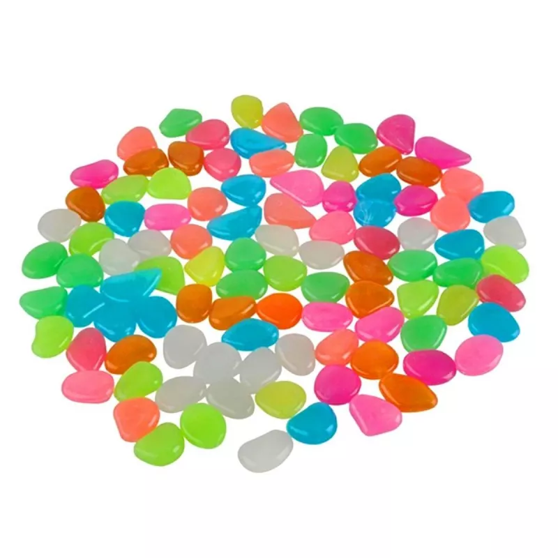 Set 100 pietre decorative fluorescente, culoare Multicolor, AVX-AG653C, [],kalki.ro