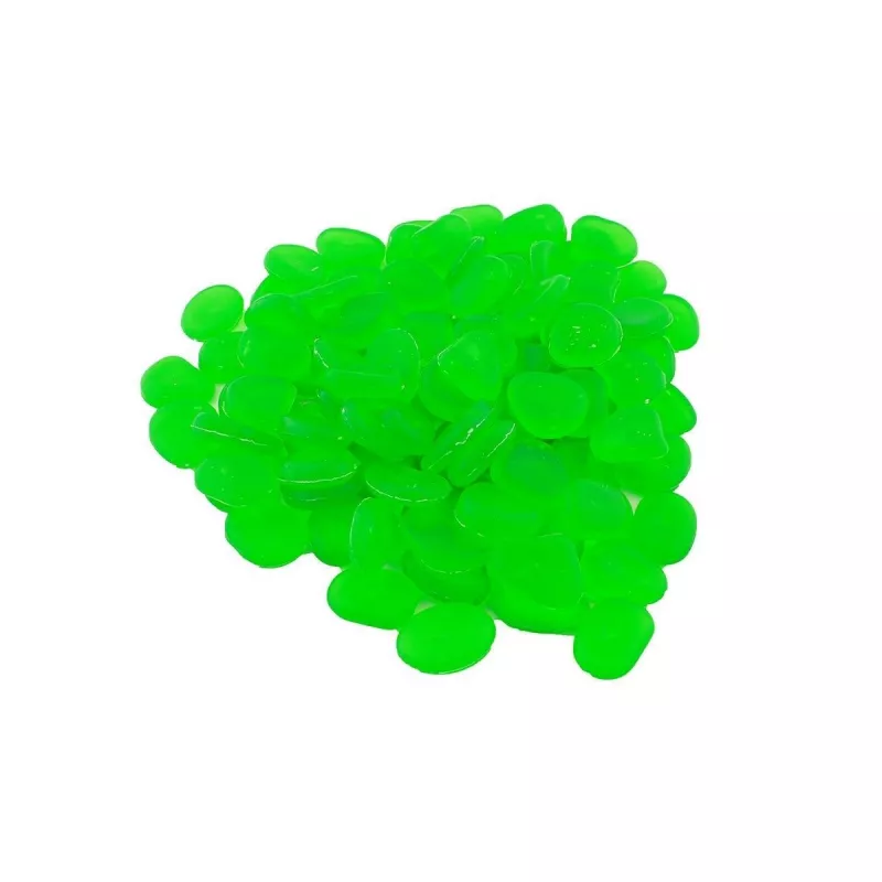 Set 100 pietre decorative fluorescente, culoare Verde, AVX-AG653B, [],kalki.ro