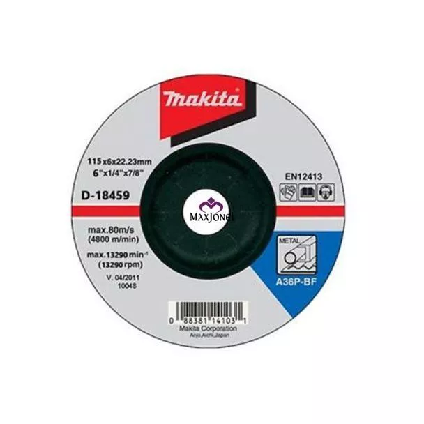 Disc abraziv Makita D-18487 pentru slefuit metal, D230x6x22.23 mm, A24R, [],maxjonel.ro