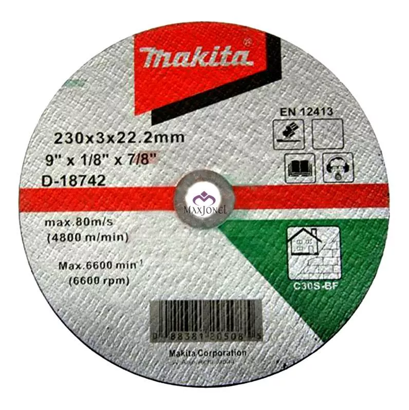 Disc abraziv Makita D-18742 pentru debitat piatra, D230x3 mm, [],maxjonel.ro