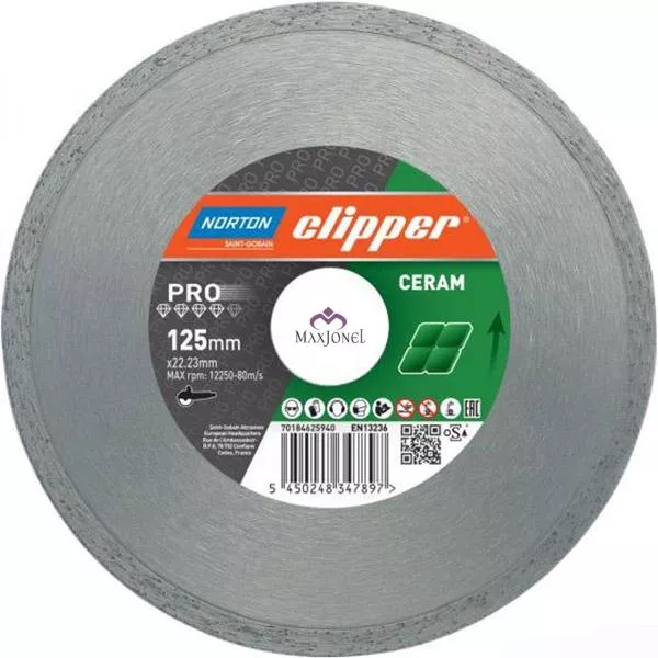 Disc diamantat Norton Clipper Pro Ceramic Ø 115x22,23 mm, [],maxjonel.ro