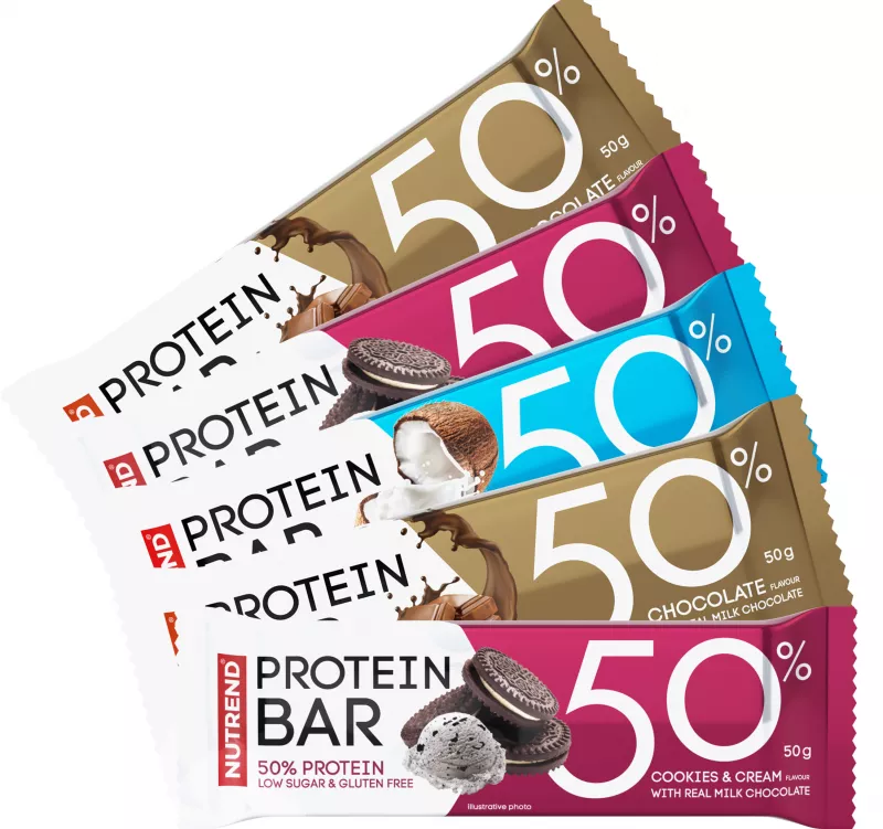5 Batoane Nutrend 50% Protein Bar 50g Ciocolata Cocos, [],advancednutrition.ro