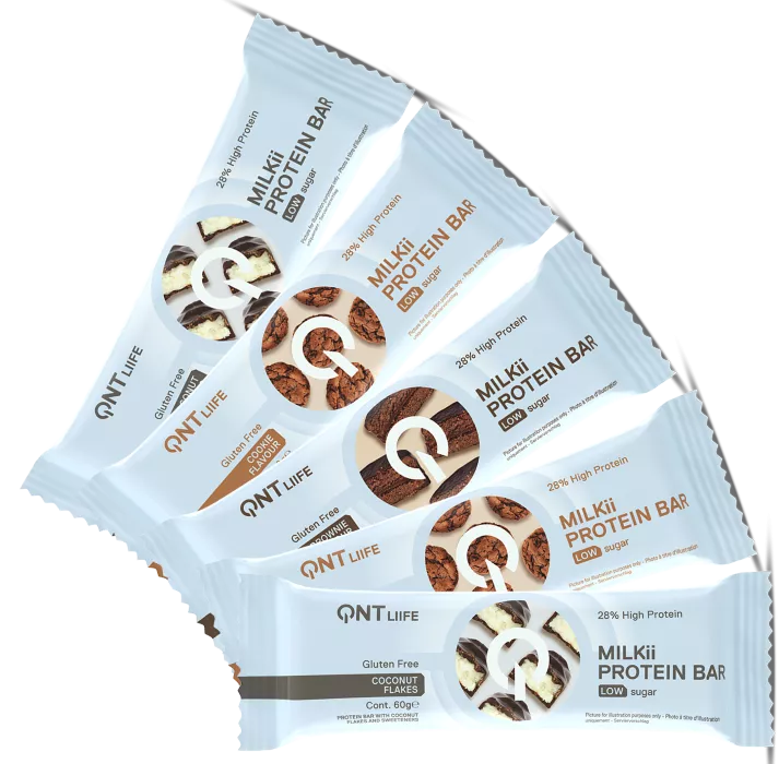 5 Batoane QNT Milkii Protein Bar 60g Cookie, [],advancednutrition.ro