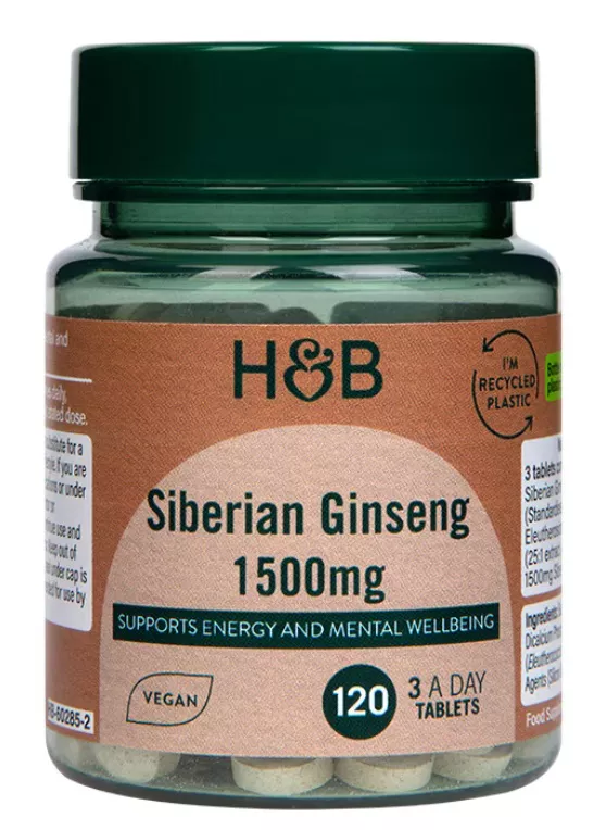 Holland & Barrett Siberian Ginseng 1500mg 120 Tablete, [],https:0769429911.websales.ro