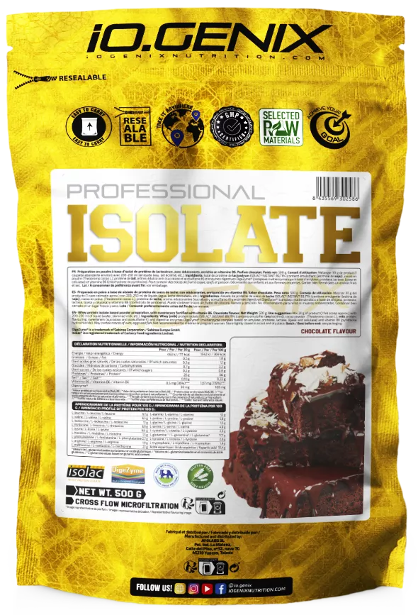 IOGENIX ISOLATE PROFESSIONAL 500g Ciocolata, [],advancednutrition.ro