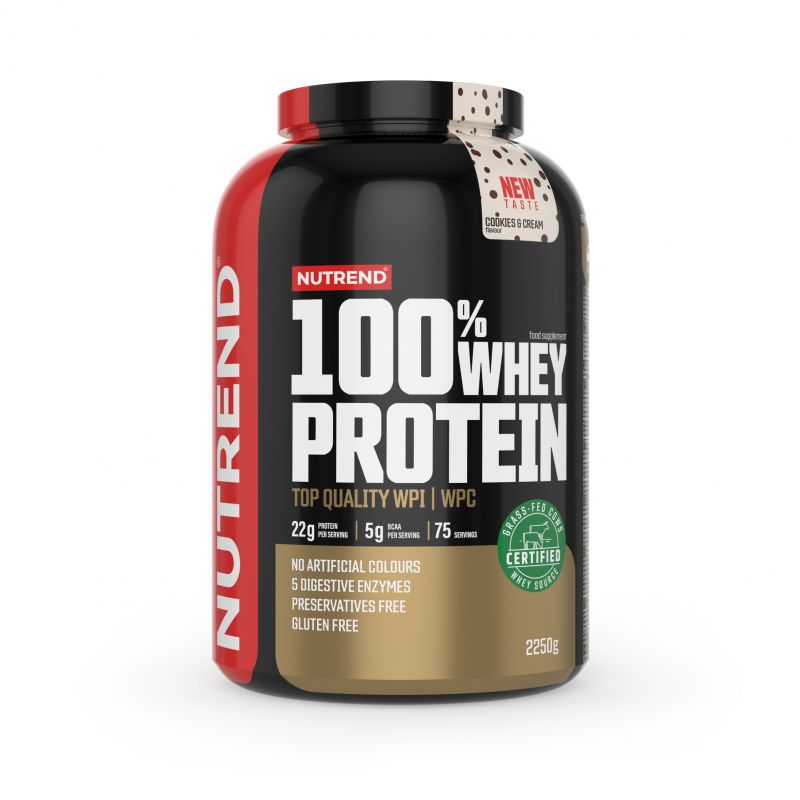 Nutrend 100% Whey Protein 2250g Cookies & Cream, [],advancednutrition.ro