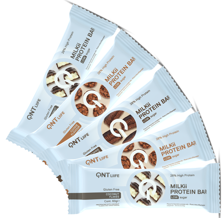 5 Batoane QNT Milkii Protein Bar 60g Cookie, [],advancednutrition.ro