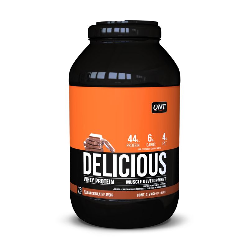 Delicious Whey Protein 2.2kg Belgian Chocolate QNT, [],advancednutrition.ro