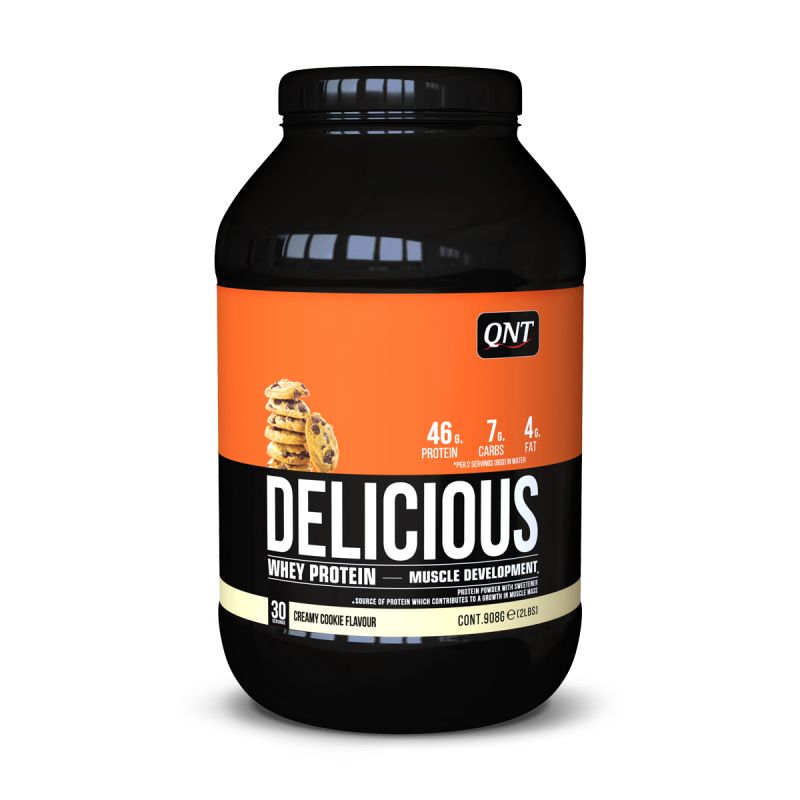 Delicious Whey Protein 908g Creamy cookie QNT, [],advancednutrition.ro